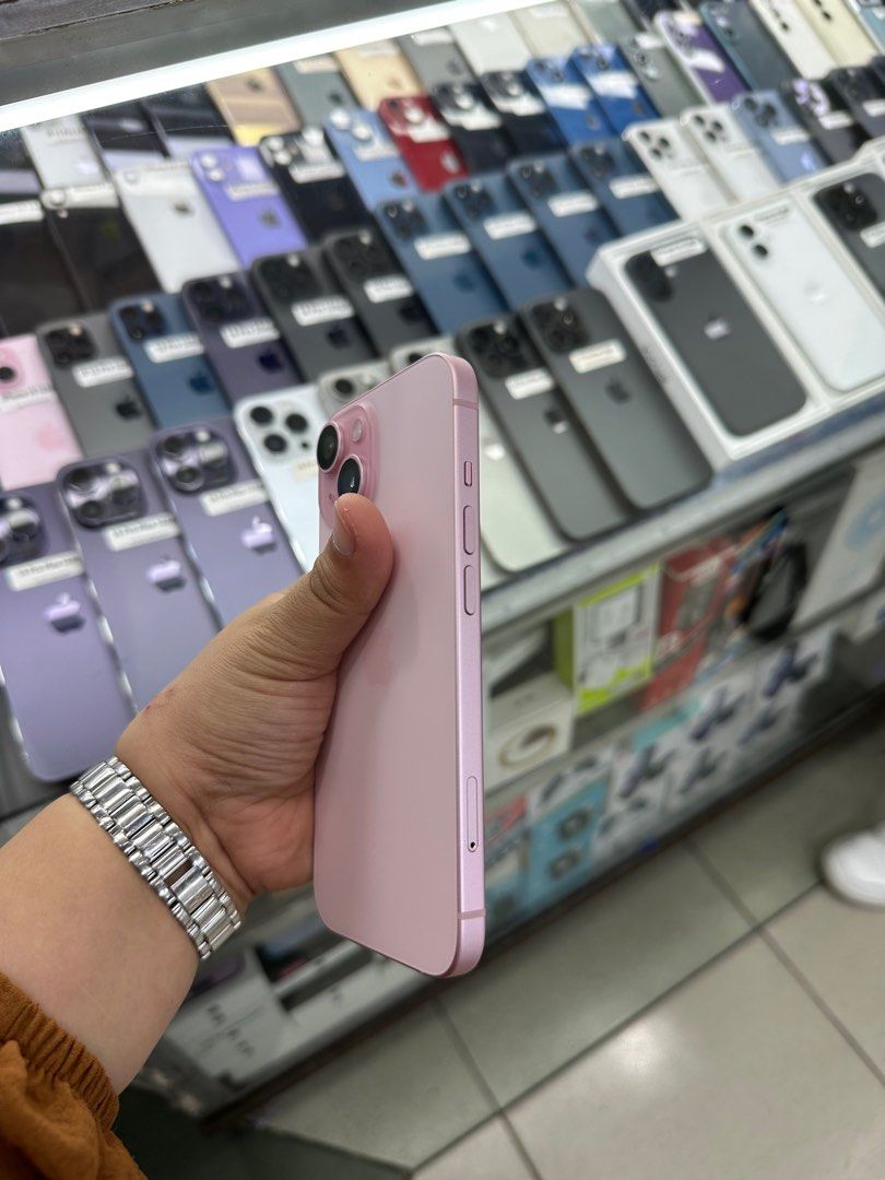 Iphone 15 128gb 96% batt FU NTC (Category: iPhone 15 Series) located in San Juan City. Submitted by javedsgadgetshop (Listing ID 1375919764, Image 3). Description: INSTALLMENT OPTIONS : SPAY LATER / GGIVES / CREDIT CARD! WE BUY AND SELL SO PWEDE MAGBINTA OR SWAP ! Quick Specs : Iphone 15 •128gb •NTC Variant •96% batt health •Factory Unlock •95% Smoothness •No hidden issue | No Repaired •100% Authentic | Not Refurbished •w/ OEM Charger & store war
