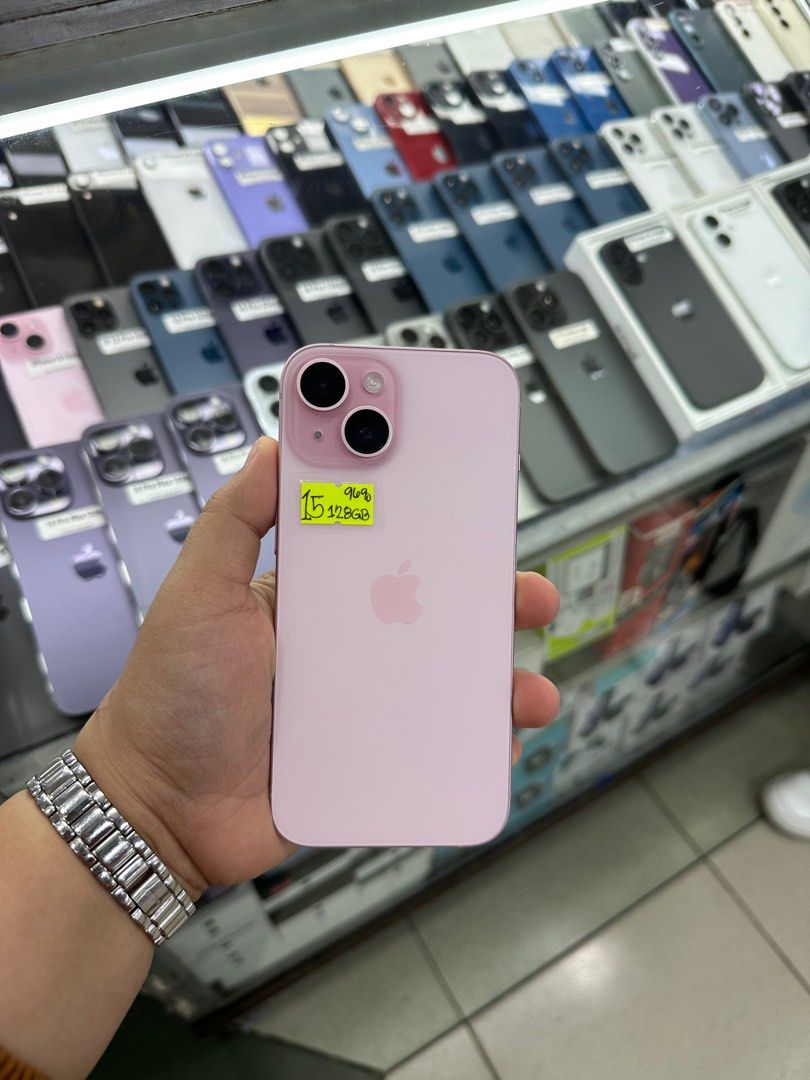 Iphone 15 128gb 96% batt FU NTC (Category: iPhone 15 Series) located in San Juan City. Submitted by javedsgadgetshop (Listing ID 1375919764, Image 1). Description: INSTALLMENT OPTIONS : SPAY LATER / GGIVES / CREDIT CARD! WE BUY AND SELL SO PWEDE MAGBINTA OR SWAP ! Quick Specs : Iphone 15 •128gb •NTC Variant •96% batt health •Factory Unlock •95% Smoothness •No hidden issue | No Repaired •100% Authentic | Not Refurbished •w/ OEM Charger & store war