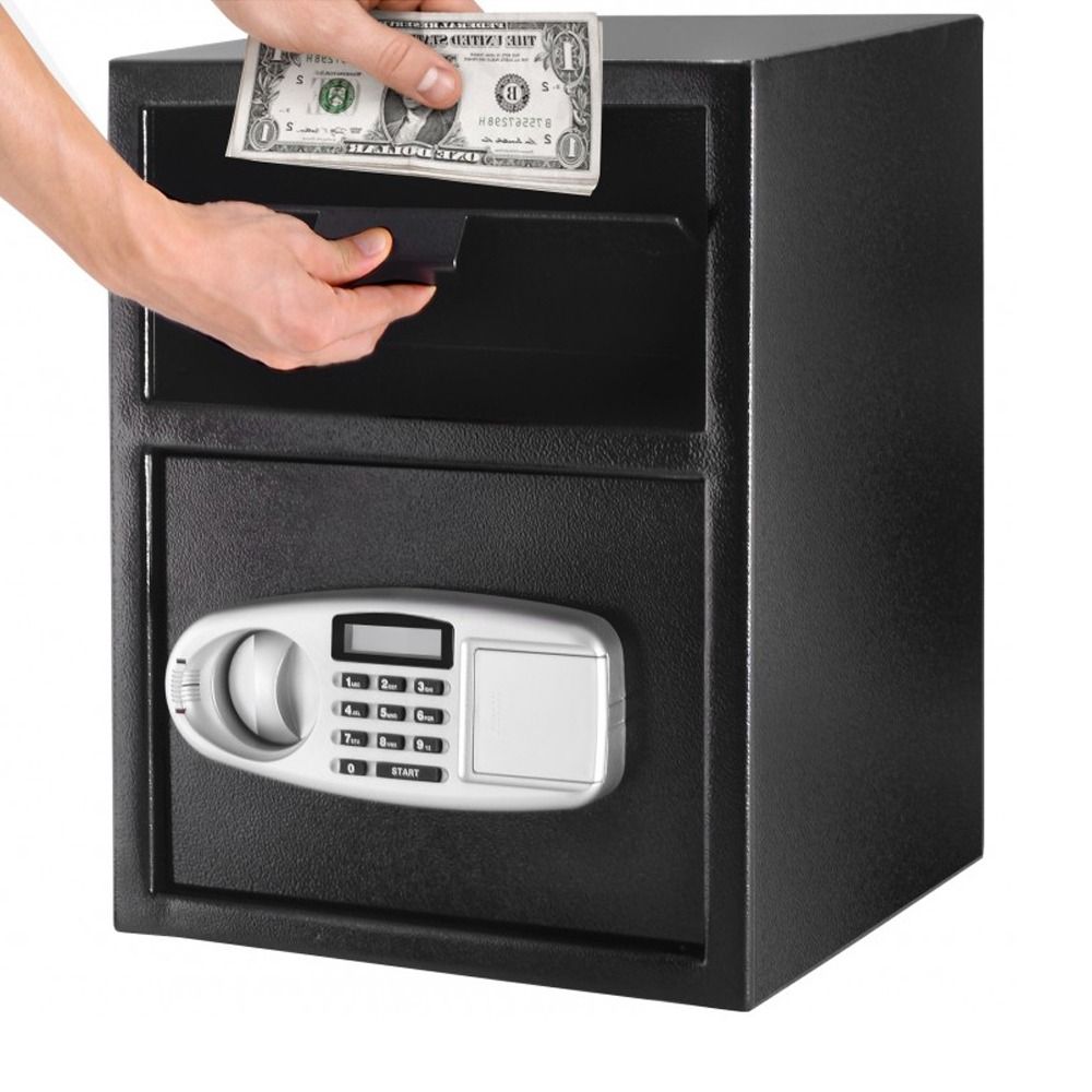 iSAFE Electronic Digital Drop deposit Safe (Category: Safe) located in Taguig. Submitted by costuless.taguig (Listing ID 1375938497, Image 3). Description: Item Code: iSFN-45DS SALE PRICE: ₱5,599.00 Note: Price may change without prior notice. iSAFE Electronic Digital Drop deposit Safe is designed with a delivery port which has a saw-tooth edge tilting baffle to prevent thieves and protect your valuables. This front load safe box is perfect for t