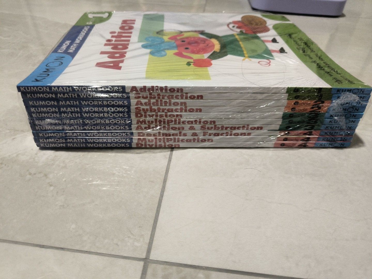 Kumon Math Workbooks - set of 10, Hobbies & Toys, Books & Magazines ...