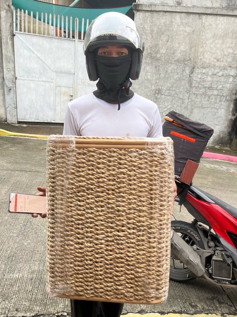 LAUNDRY BASKET/BURI HAMPER/RATTAN ORGANIZER/STORAGE (Category: Laundry Baskets) located in Marikina City. Submitted by thecraftyhomebyelisha (Listing ID 1375862976, Image 1). Description: No cloth Medium : 700 Large : 800 Loc. Marikina Fb: the crafty home by elisha.