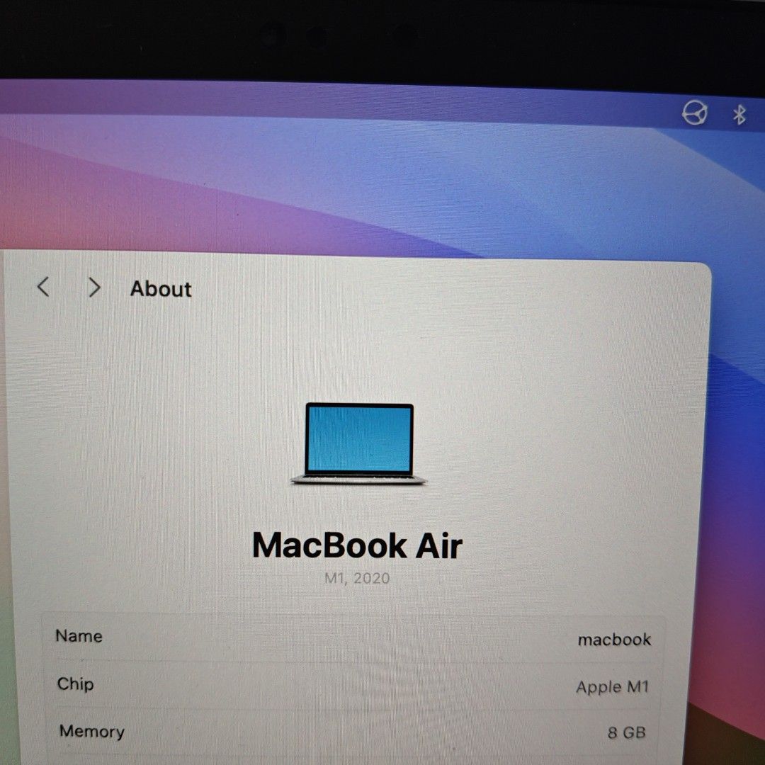 MacBook Air M1 2020 8GB 256GB63221271064066112