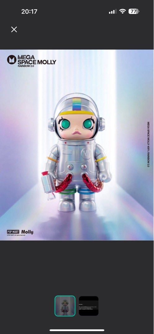 その他 MEGA SPACE MOLLY 400% Rainbow 2.0 MEGA SPACE MOLLY 400% Pride 2.0 - POP MART (United States)