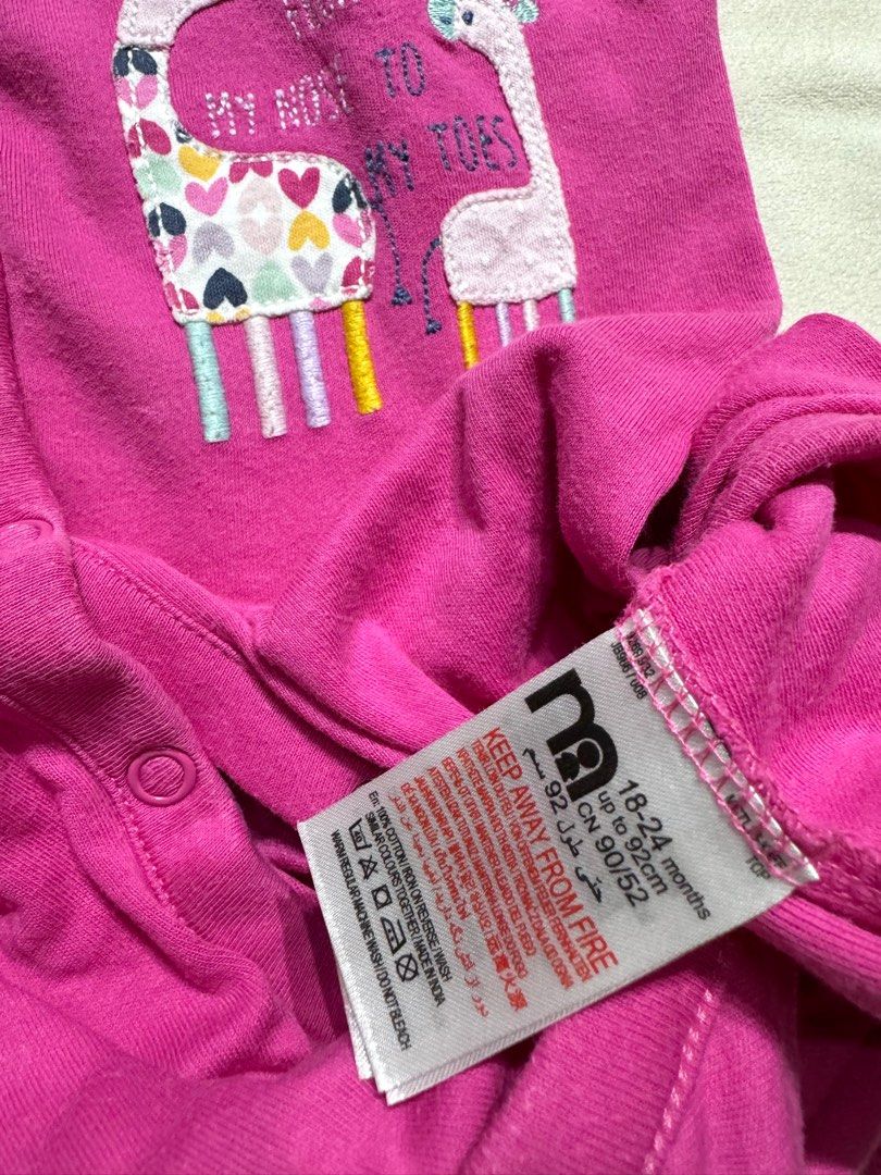 Mothercare Long Sleeve Pyjamas Sleepwear (18–24 months) (Category: Babies & Kids Fashion) located in Singapore. Submitted by cxy3811 (Listing ID 1375990705, Image 3). Description: Mothercare Long Sleeve Pyjamas (18–24 months) Comfortable and soft material, great quality and perfect for air-conditioned rooms. Well-used but still in wearable condition. Selling at $2.50 each Buy all at $10 📦 Delivery available: $2 .