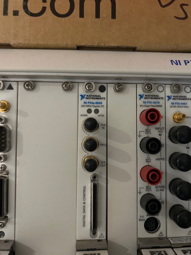National Instruments NI PXIe-6545 200 MHz Digital I/O Input Output (Category: Office & Business Technology) located in Singapore. Submitted by jrayjray (Listing ID 1376015162, Image 2). Description: National Instruments NI PXIe-6545 200 MHz Digital I/O Input Output .