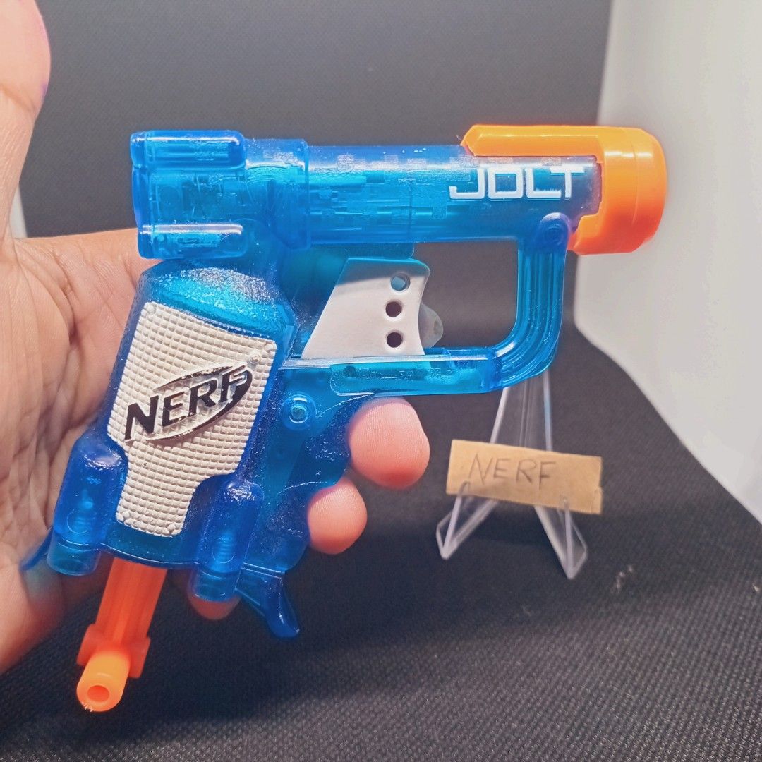 Nerf N-Strike Elite Jolt Blaster (Blue) (Category: Action & Battle Toys) located in Pasig City. Submitted by akindzshop (Listing ID 1375895531, Image 1). Description: .