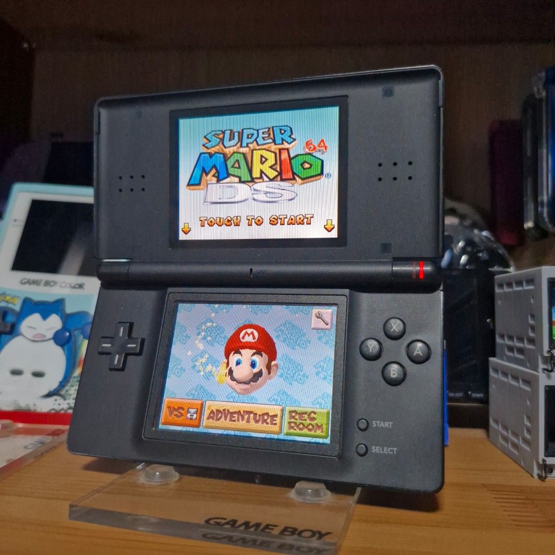 Nintendo DS Lite Onyx Black Game Console NDS Retro System62863061337857118