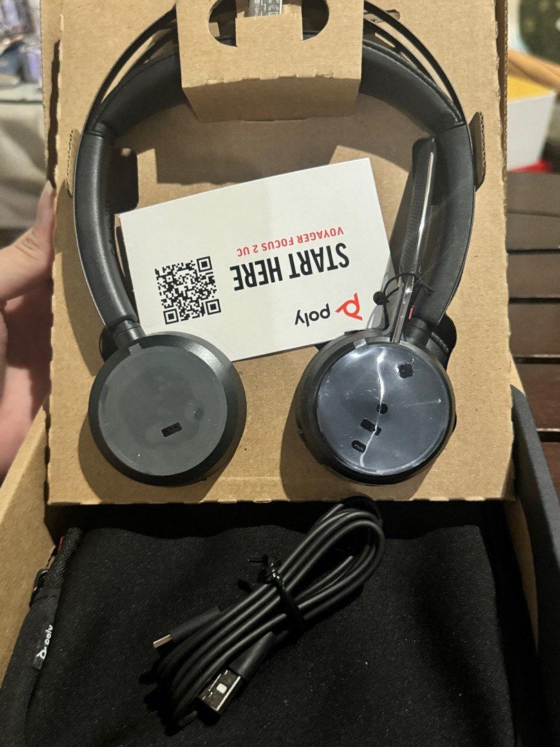 Poly Voyager Focus 2 Headset with Mic (Category: Headphones & Headsets) located in Caloocan City. Submitted by tkqtty (Listing ID 1375976773, Image 3). Description: - Brand New & Authentic - Complete Inclusions Rfs: extras.