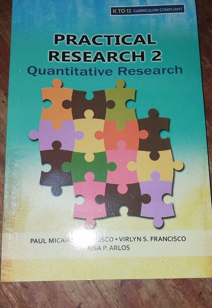 Practical Research 2 (Grade12) (Category: Textbooks) located in Muntinlupa City. Submitted by aniel92 (Listing ID 1375922173, Image 1). Description: Most needed and useful textbook for research in senior high and college students.