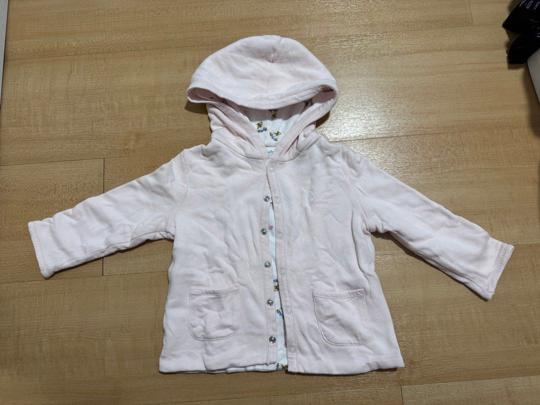 Ralph Lauren Jacket (Category: Babies & Kids Fashion) located in Singapore. Submitted by brocco.lee (Listing ID 1375894621, Image 1). Description: Reversible jacket One side is plain pink, other side is with Ralph Lauren bear prints Very versatile, can be worn for SG weather or when travelling to cooler countries .