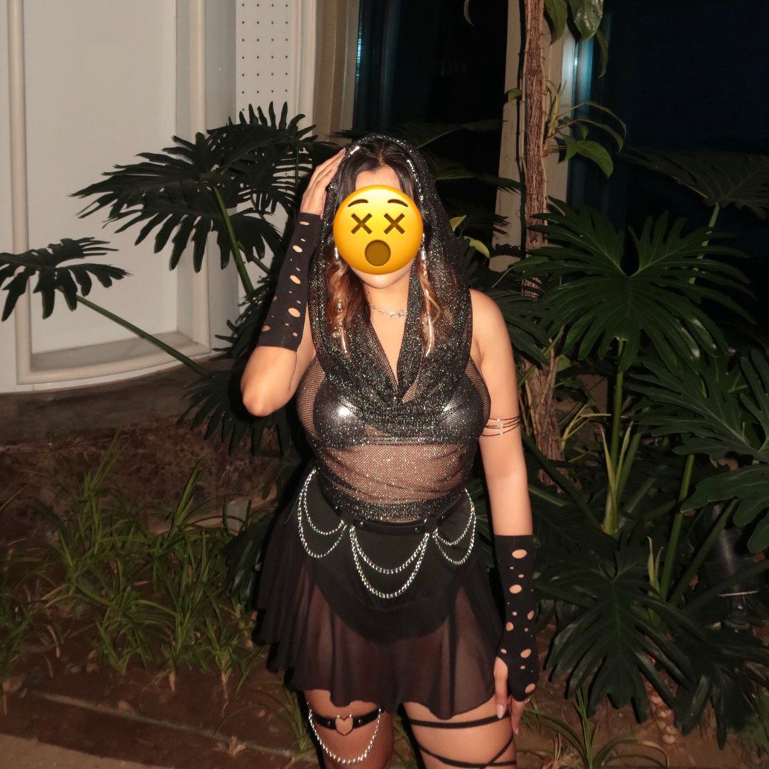 Rave Outfit (Category: Sets or Coordinates) located in Rizal. Submitted by _notkendall (Listing ID 1376011258, Image 1). Description: ufs | lfb Rave Outfit - used once nung zedd concert • black top - SOLD • skirt - 300 • metallic bra - 200 ✨ ACCESSORIES ✨ • chain belt - 150 • chain heart decor thigh belt - 100 • arm bracelet - 70 • leg chain elastic strap - 70 loc : taytay rizal mop : gcash/bpi mod : jnt/lalamove/grab.