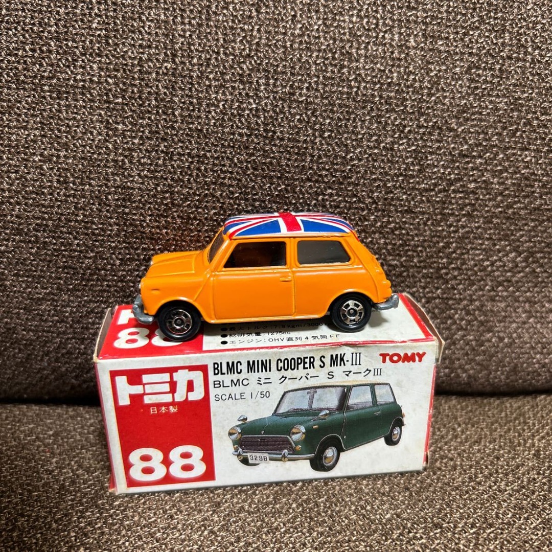 Red box Tomica BLMC MINI COOPER S MK-III JAPAN Made in Japan 88 Mini ...