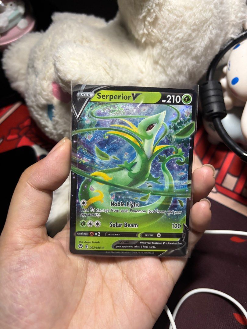Serperior V Pokemon Card (Category: Raw Singles) located in Manila. Submitted by yna_2001 (Listing ID 1375864038, Image 1). Description: .