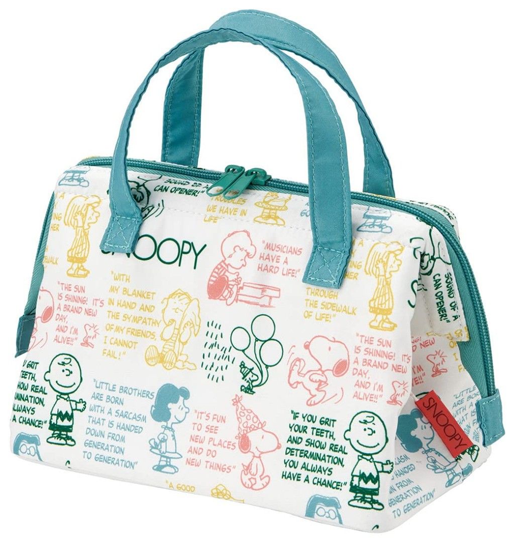 Snoopy warm cool insulated thermal lunch bag (Category: Food Organization & Storage) located in Quezon City. Submitted by an.marie (Listing ID 1376011010, Image 1). Description: Direct purchased from japan Weight 85g Material Component: Outer fabric Non-woven Lining: Aluminum vapor deposited film Handle: Polypropylene Convenient size for a lunch box and bottle together Slightly larger lunch bag with a 12cm gusset width. Convenient for everyday us