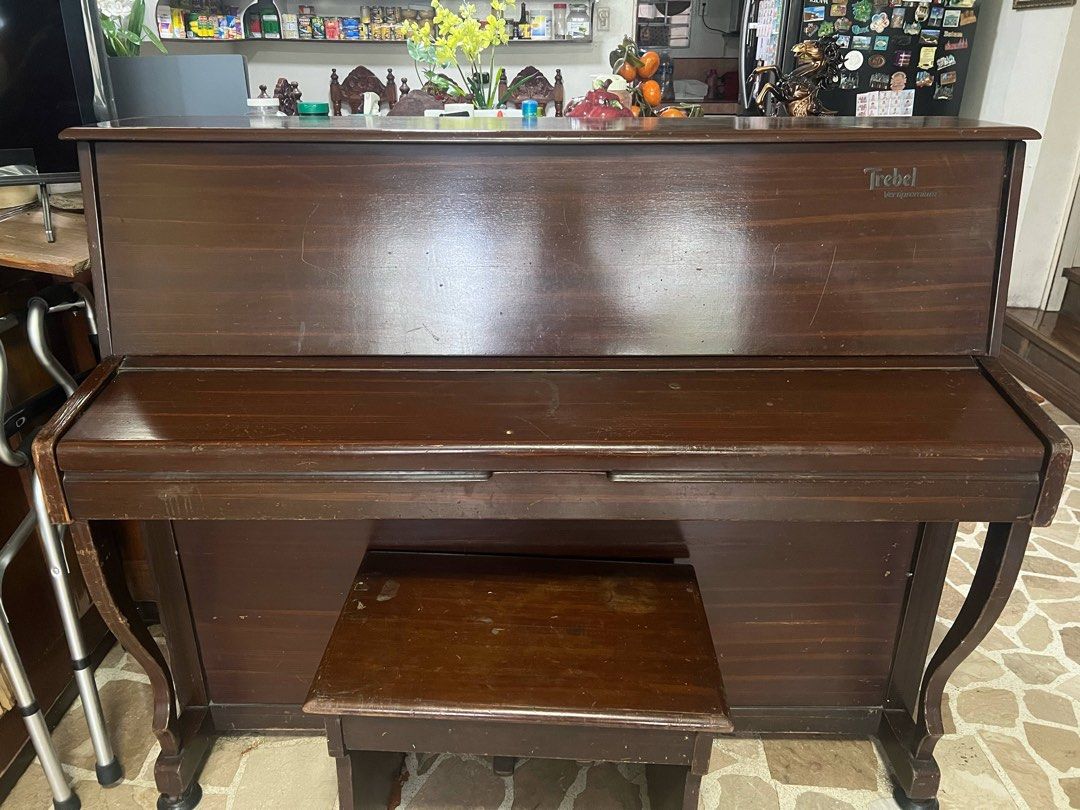 Trebel Piano (Antique) (Category: Other Home Furniture) located in Caloocan City. Submitted by dmdmp (Listing ID 1375859003, Image 2). Description: Bought in 1980 Insides are bronze and metal Trebel Piano Antique Original patent Germany Price Negotiable .