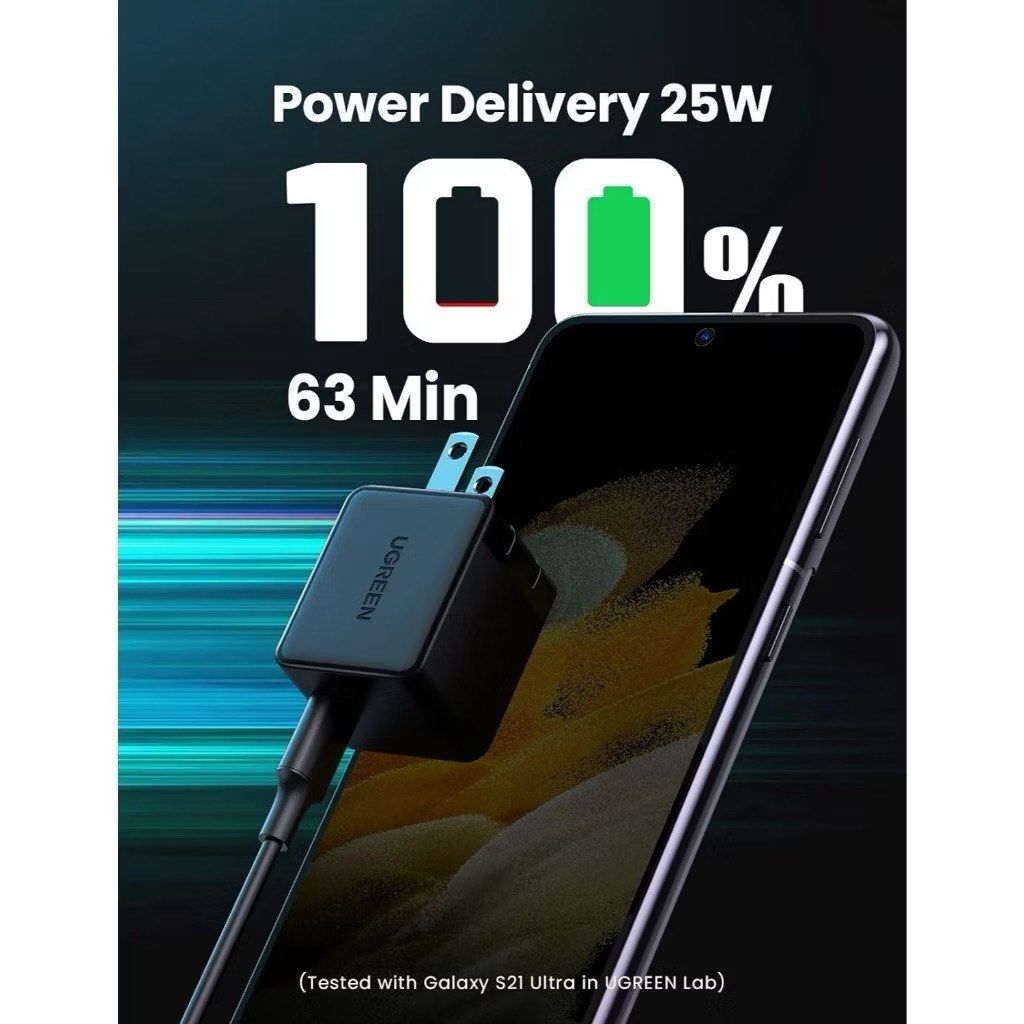 UGREEN 25W USB C TYPE-C SET FAST CHARGER ADAPTER WITH CHARGING CABLE FOR ANDROID IPHONE AND TABLET (Category: Chargers & Cables) located in Manila. Submitted by guerle (Listing ID 1376003596, Image 2). Description: .