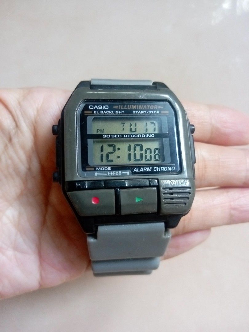 Vintage Rare 1990s Casio F-V2 Easy Rec Digital Watch