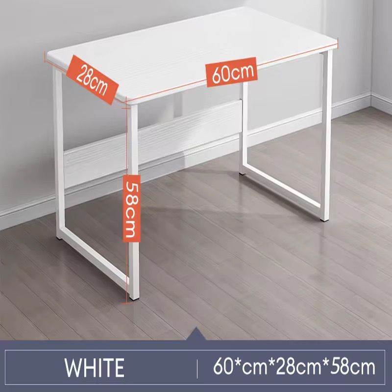 Simple White Computer Desk | Minimalist Laptop Writing Table | Compact ...