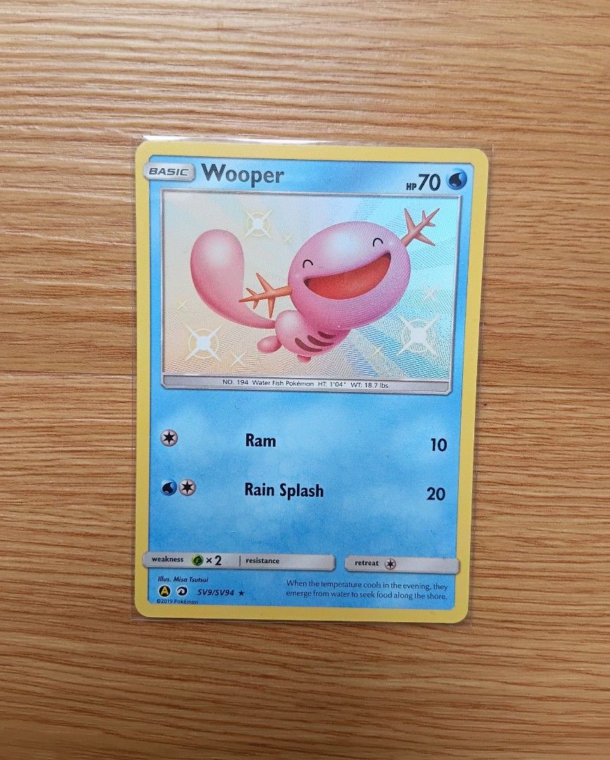 shiny wooper pokemon card POKMON CARD GAME sv3 067/108 C