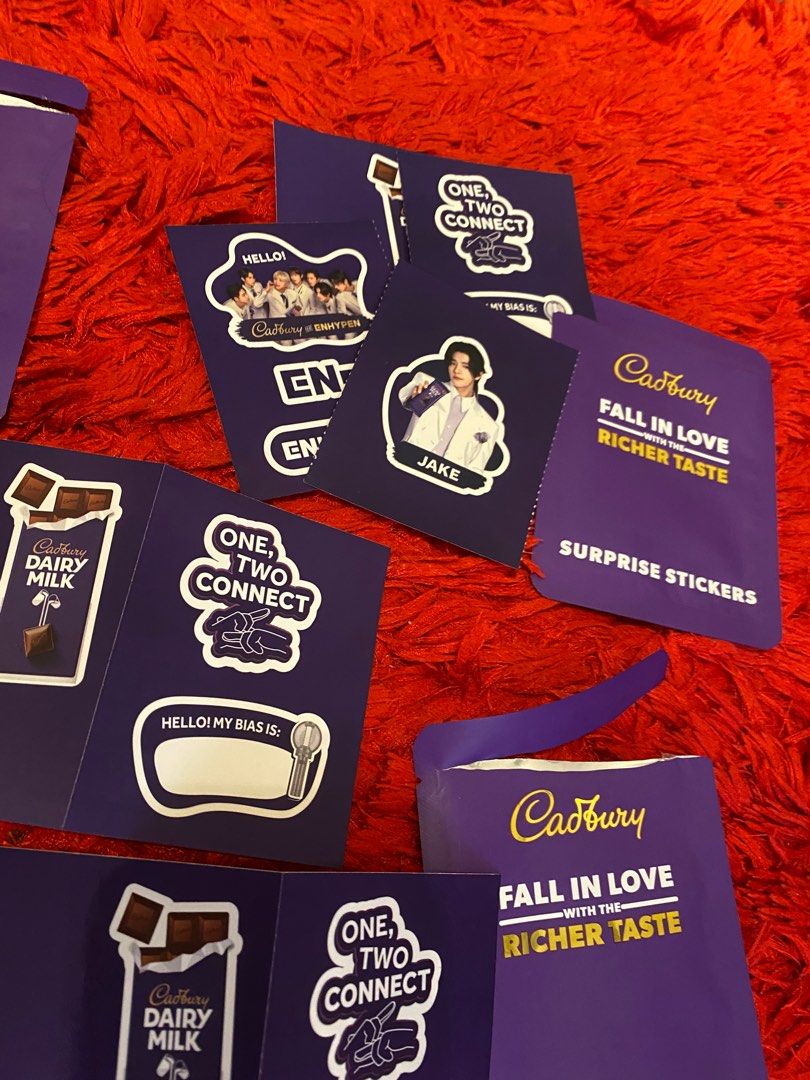 WTT Enhypen x Cadbury Stickers to Jungwon, Hobbies & Toys, Collectibles ...