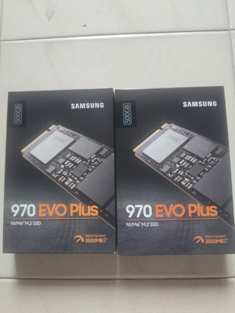 2x Samsung 970 EVO Plus 500GB NVMe M.2 SSD628630601406741129
