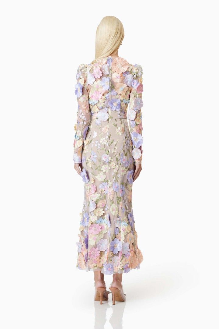 3D Flower Lavander Dress (Category: Dresses) located in Makati City. Submitted by corglee (Listing ID 1376210157, Image 2). Description: Brand new 3D Embroidered Floral Dress Brand: Elliat ( INSPIRED ) Size : M Color: Lavender Floral Bust 34-36 in Waist 26-28 in Length: 50 in P1500 each ***ANY 3 FOR P3,500 !!! IG: LuxeManilaHub.