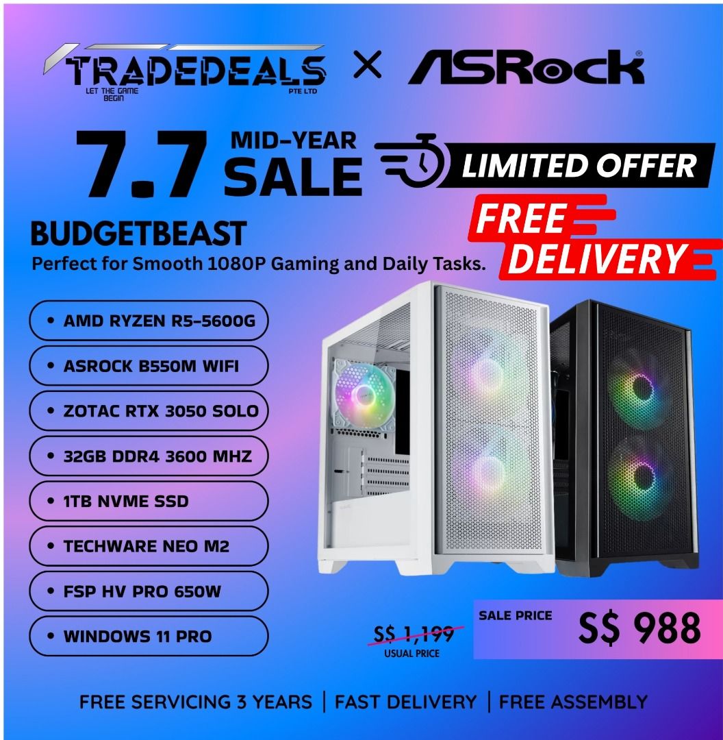 7.7 SALE PROMOTION FOR D.I.Y GAMING PC DESKTOP628530567765781129
