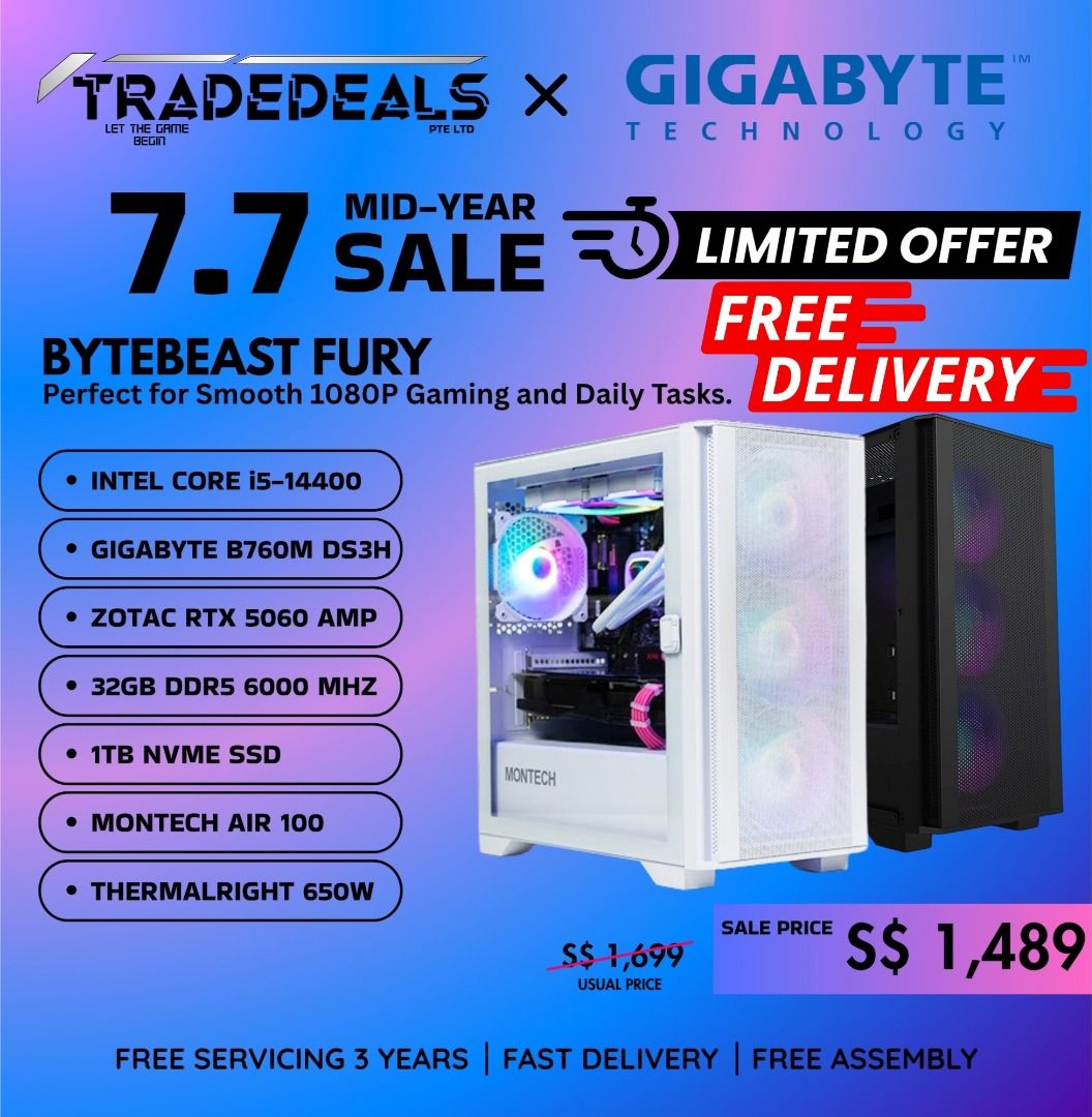 7.7 SALE PROMOTION FOR D.I.Y GAMING PC DESKTOP62853056776578111