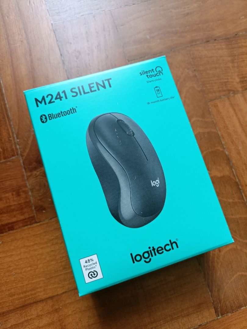 🖱️ Brand New Logitech M241 Silent Bluetooth Mouse – Ultra Quiet & Portable!628630601187851120