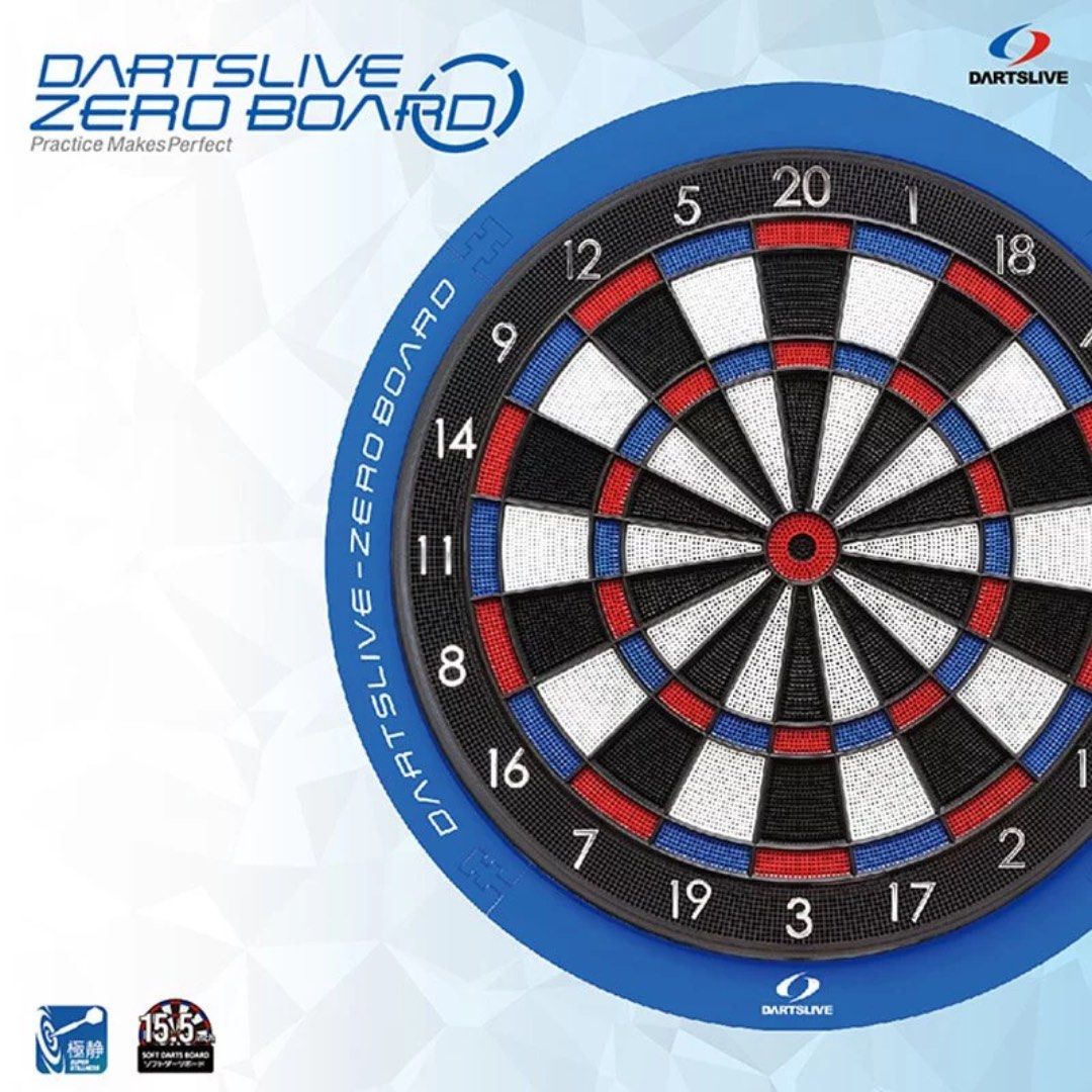 全新** Dartslive Zero board 超強靜音軟式飛鏢練習靶, 興趣及遊戲, 玩具& 遊戲類- Carousell
