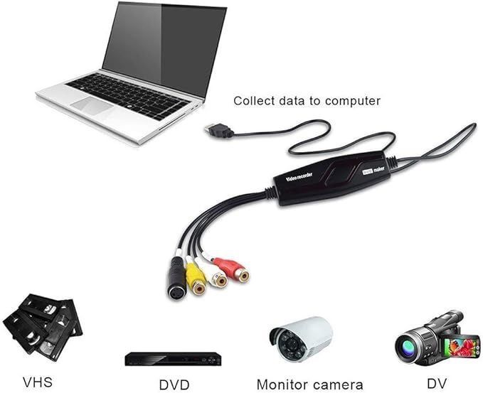 🌟 SG READY STOCK 🌟2456) DIGITNOW Video Capture Converter, VHS to DVD Capture Analog Video to Digital for Mac or Windows 10 PC62863060356866111