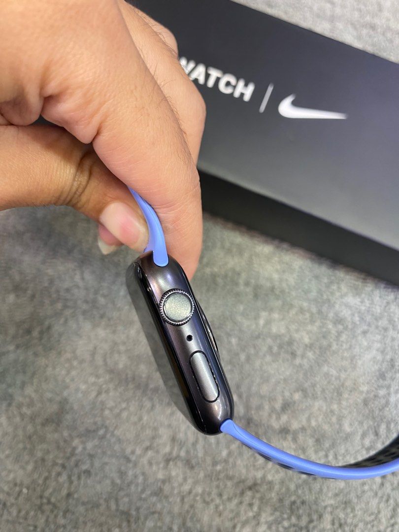 Apple Watch Series 44MM NIKE Lengkap Grey