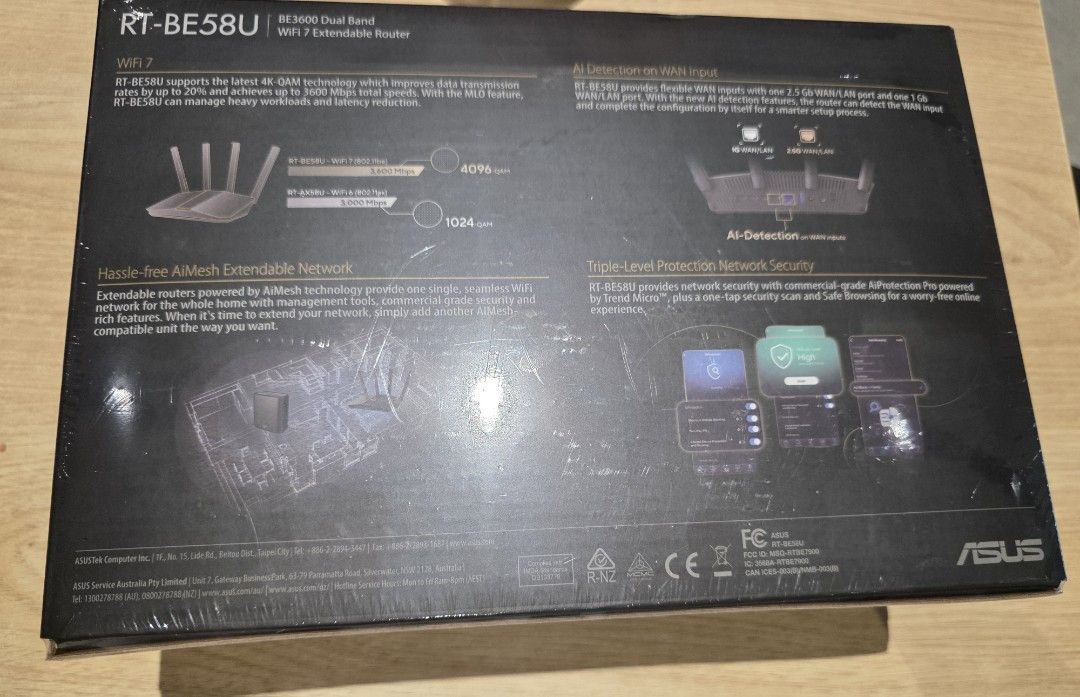 ASUS RT-BE58U Dual Band WiFi 7 Router62863084805379111