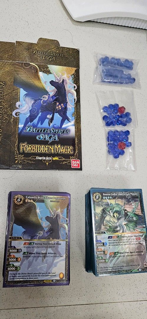 BATTLE SPIRITS TCG - 4 Intro Decks 2 Booster Boxes (Category: Card Packs) located in Subic. Submitted by jakeb1353 (Listing ID 1376084381, Image 3). Description: Selling a Battle Spirits Trading Card Lot. 4 Intro Decks. 2 still Sealed , 2 Fully Sleeved on DragonShield sleeves. 2 Booster boxes Dawn of History & False Gods sealed. $2500 for everything. That's a steal..