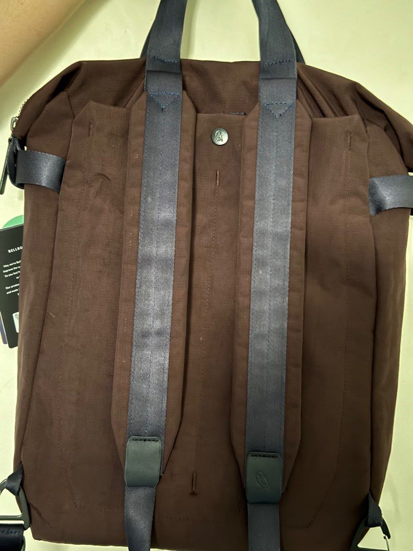 Bellroy Tokyo Totepack 20L Deep Plum (Category: Backpacks) located in Quezon City. Submitted by loisranulf02 (Listing ID 1376025598, Image 2). Description: Bellroy Totepack 20L Deep Plum Zippers and leather parts are in excellent condition 1. Padded laptop sleeve for devices up to 15’’ 2. Padded backpack shoulder straps that tuck away flat 3. Vertical front pockets for easy access on the go 4. Multiple internal pockets to organize your things 5. 