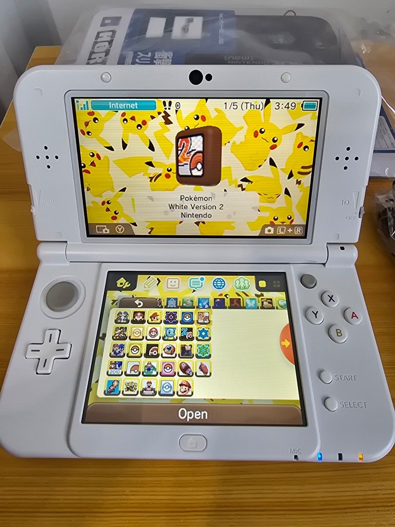 底部 IPS 128GB 改装版 任天堂新3DS/2DS XL/LL 珍珠白62853059166979113