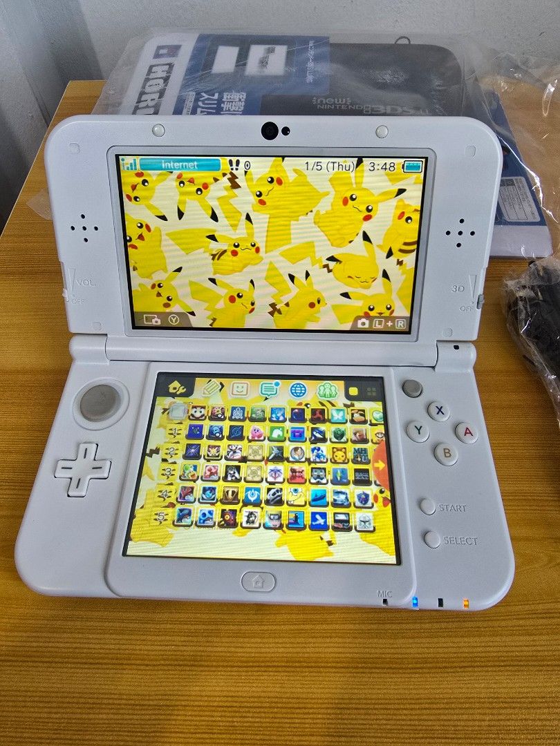 底部 IPS 128GB 改装版 任天堂新3DS/2DS XL/LL 珍珠白62853059166979111