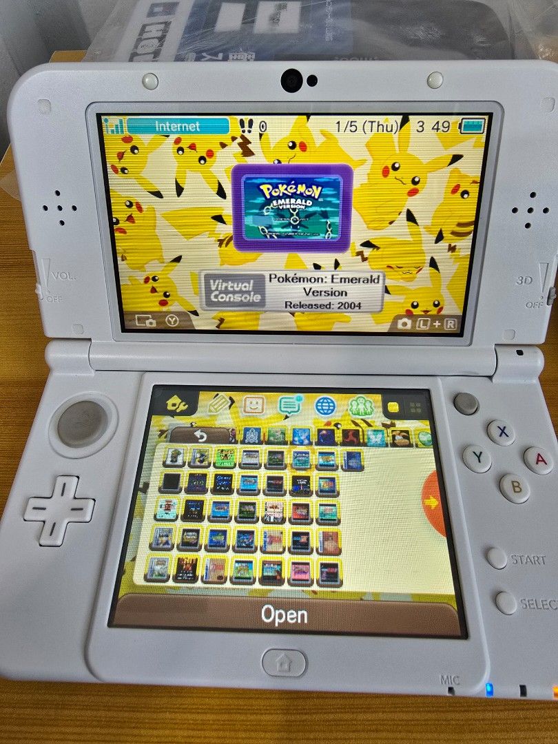 底部 IPS 128GB 改装版 任天堂新3DS/2DS XL/LL 珍珠白62853059166979112