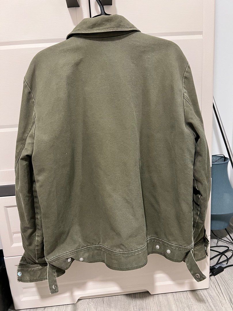 Boxy Carhartt Jacket (Agnes B. brand) (Category: Coats, Jackets and Outerwear) located in Manila. Submitted by stttaaan (Listing ID 1376197670, Image 3). Description: Agnes B. boxy jacket - similar to Carhartt Detroit style - Agnes B. is a french luxury brand - made out of denim - with lining inside - boxy, cropped jacket - fits small to medium frames - great for short kings/queens 🔥 Width : 22 inches Length: 24.5 inches ✅ Price is negotiable.