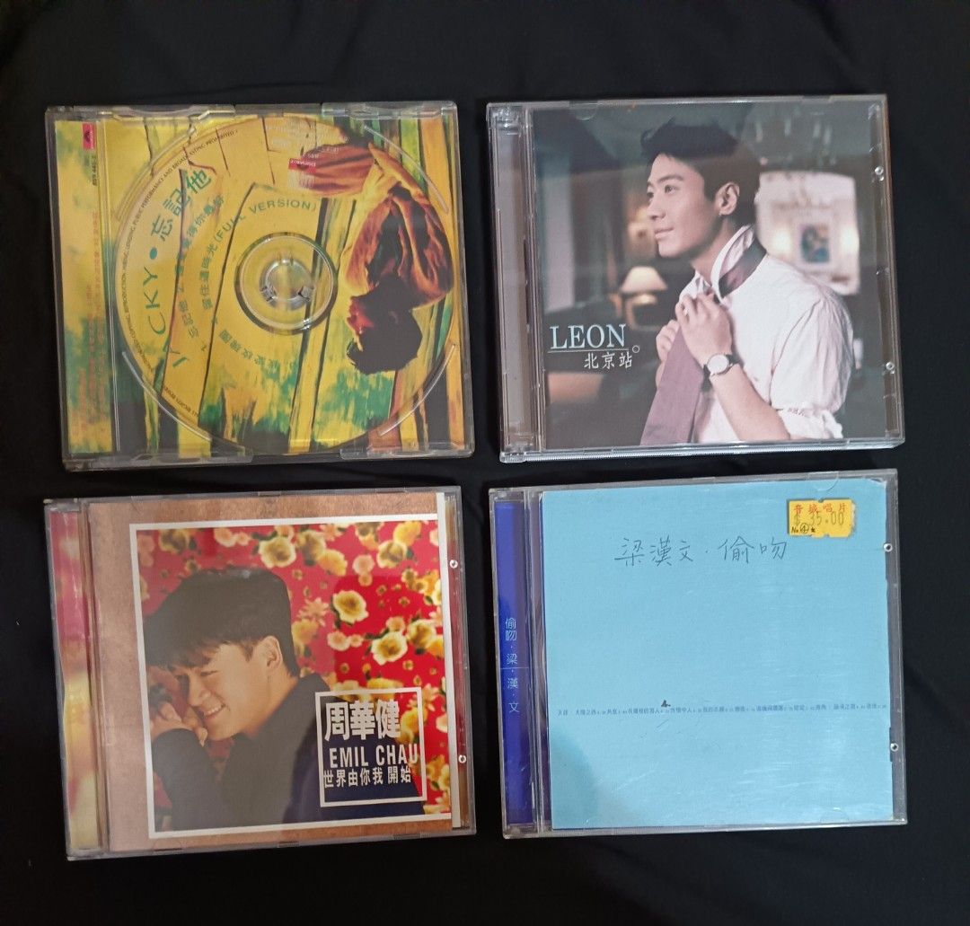 CD/張學友黎明周華健梁漢文(4只160元/新淨/順豐優先) 1. 張學友/忘記他於1993年發行的EP專輯2. 黎明/北京站CD+VCD 3.  周華健/世界由你我開始於1997年發行的粵語專輯 4.