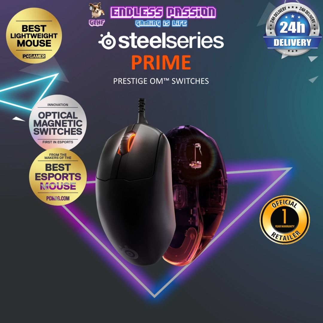 [CLEARANCE] SteelSeries Prime Wireless FPS Gaming Mouse628630600174111125