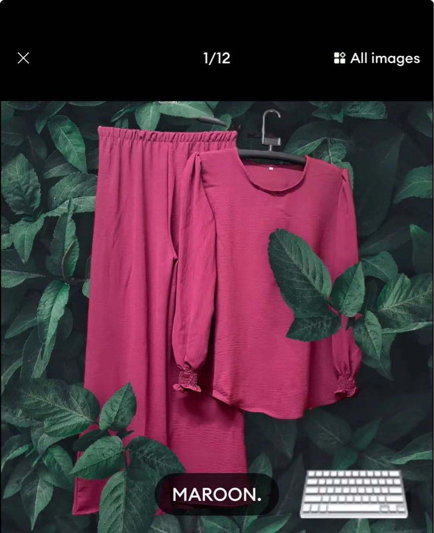 Coord set (Category: Dresses) located in Singapore. Submitted by ashkay (Listing ID 1376105709, Image 3). Description: Any size can be arranged.. S/m/l/xl/xxl.