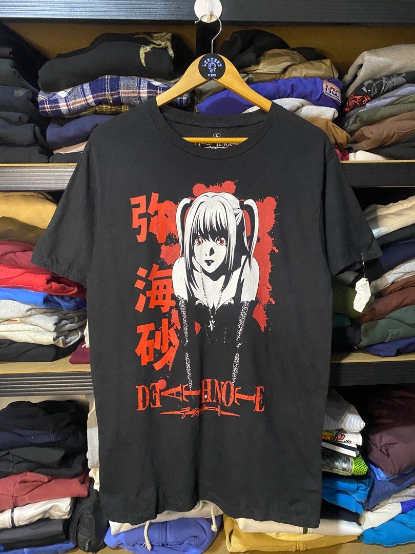 Death Note Ripple Junction Misa Graphic Shirt (Category: Tshirts & Polo Shirts ) located in Cavite. Submitted by dracokidstuff (Listing ID 1376155357, Image 1). Description: Death Note Ripple Junction Misa Graphic Shirt Size: Large Dimes: W20 L29 Very good condition Issue loose stitch check pics and need wash 499 plus sf.