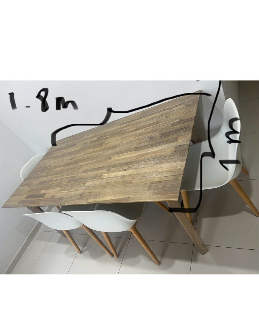 Dining table with 4 chairs