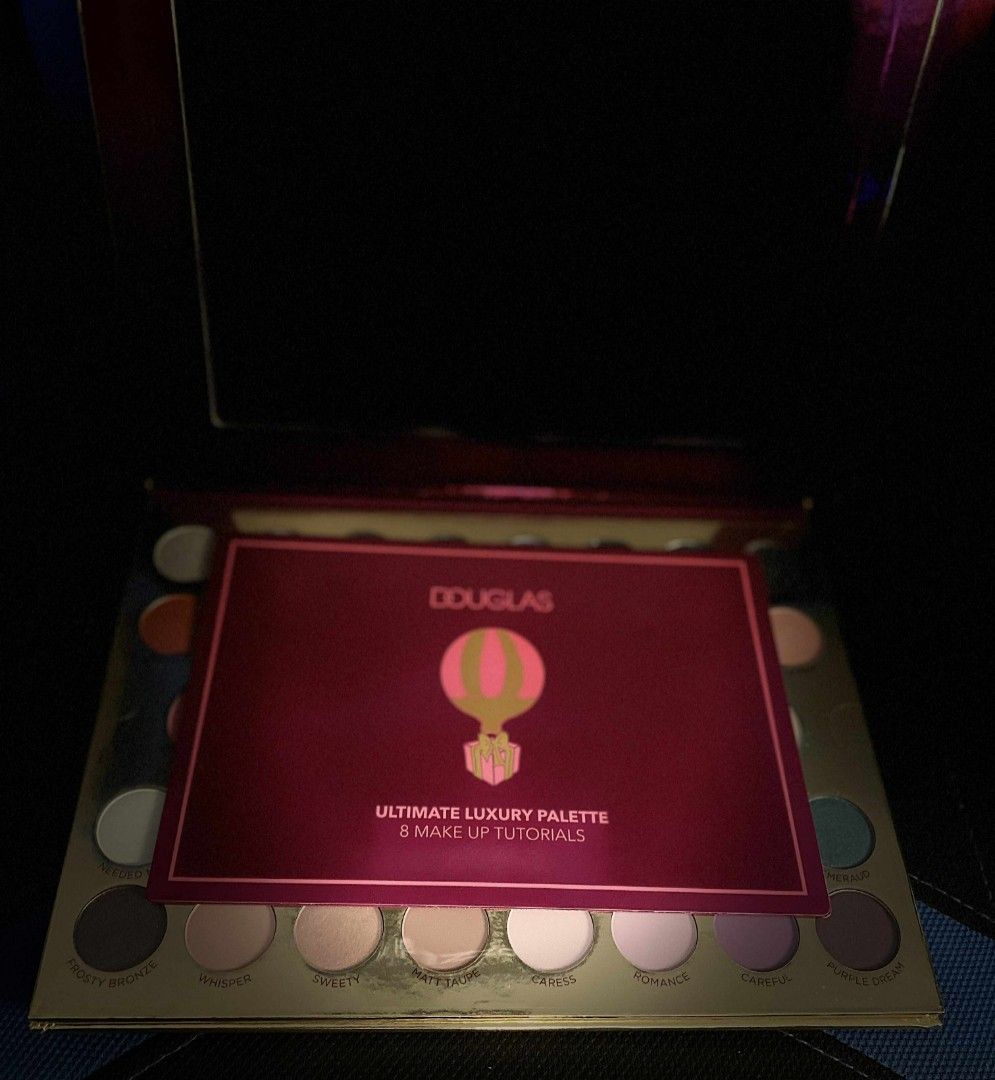 Douglas Ultimate Luxury Palette (Category: Makeup) located in Caloocan City. Submitted by sofycetoys (Listing ID 1376101323, Image 3). Description: Original Price $45 (PHP 2, 375) (Negotiable) Product was open for picture purposes only. Big clear mirror included inside need to peel off the protective cover. Douglas Ultimate Luxury Palette has the amazing combination of 32 eyeshadow and 5 face palette perfect for different make-up looks. The palet