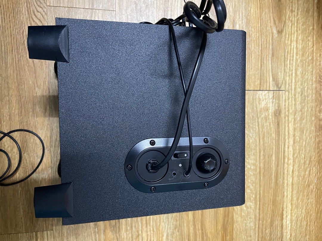 Edifier R101V 2.1 Channel Speaker System (Authentic) (Category: Soundbars, Speakers & Amplifiers) located in Singapore. Submitted by daniell666 (Listing ID 1376082513, Image 3). Description: Negotiable MDF Wooden Enclosure Sub-woofer Magnetically shielded drivers 4” sub woofer Power output: Satellite: RMS 2W x 2 (THD + N =10%, fo = 1KHz) Subwoofer: RMS 4.5W (THD + N =10%, fo = 80Hz) Signal to noise ratio: ≥85 dBA Distortion: <=0.5% Input impedanc