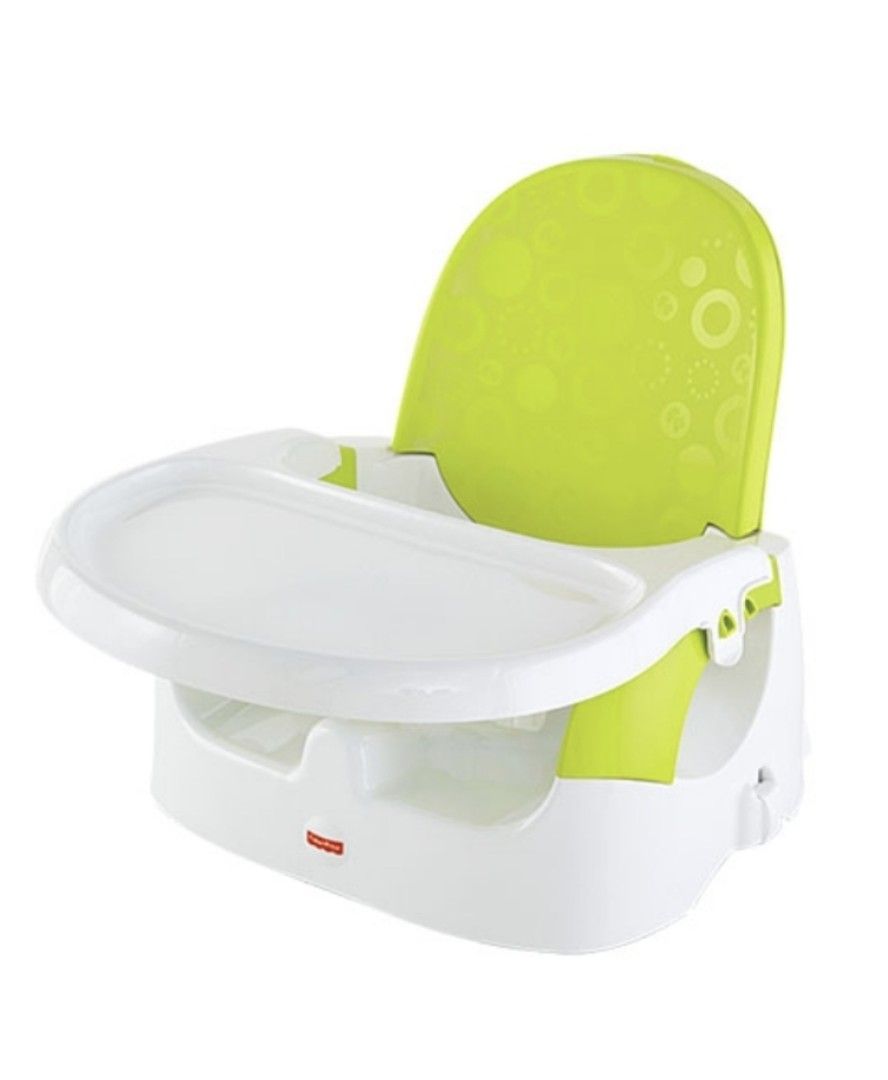 Fisher-Price Quick-Clean Portable Booster Seat (Category: Baby High Chairs) located in Singapore. Submitted by rambling_bambi (Listing ID 1376080804, Image 3). Description: comes as is, without straps or box. but tray is still available. no defects or major flaws. just some normal usage signs but not stained. self collect..