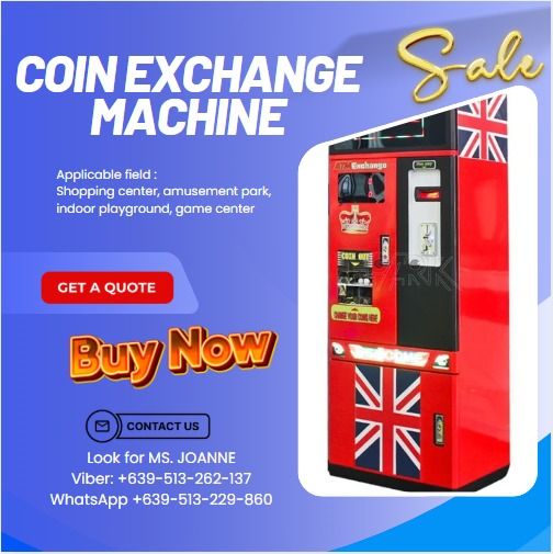 For sale High Quality Amusement Game Center Coin Exchange Cash Machine ...