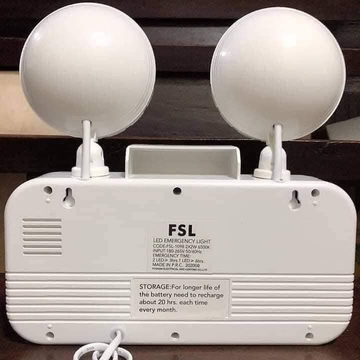 FSL Emergency Light 1098, Furniture & Home Living, Lighting & Fans ...
