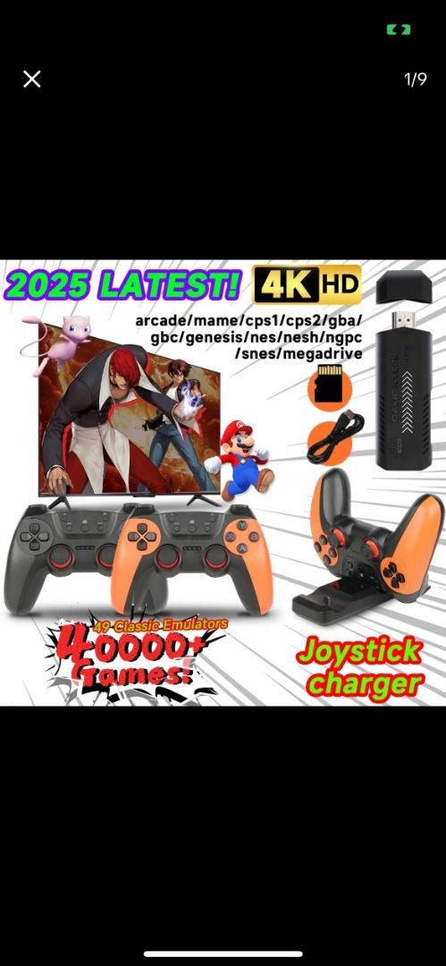 Game stick console (UPGRADED 40000 games)628631109143071113